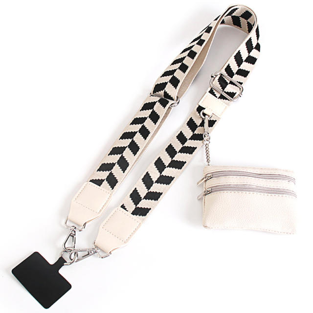 Popular clip and go phone strap with wallet