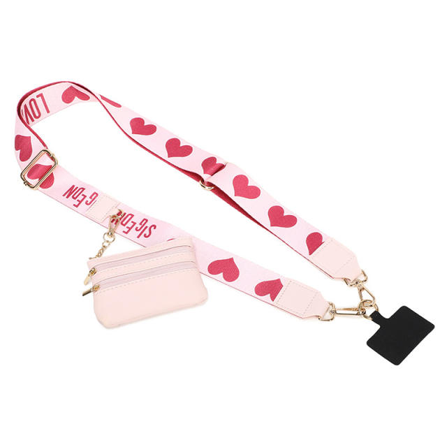 Popular clip and go phone strap with wallet