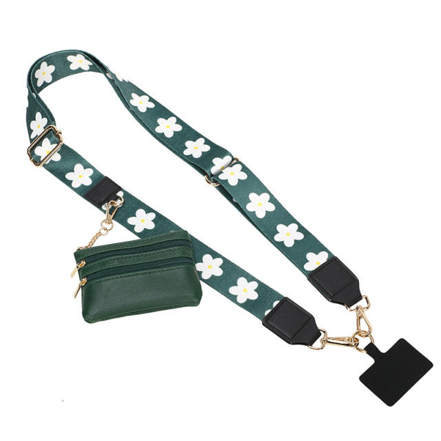 Popular clip and go phone strap with wallet