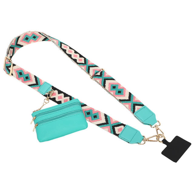 Popular clip and go phone strap with wallet