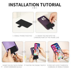 Popular clip and go phone strap with wallet