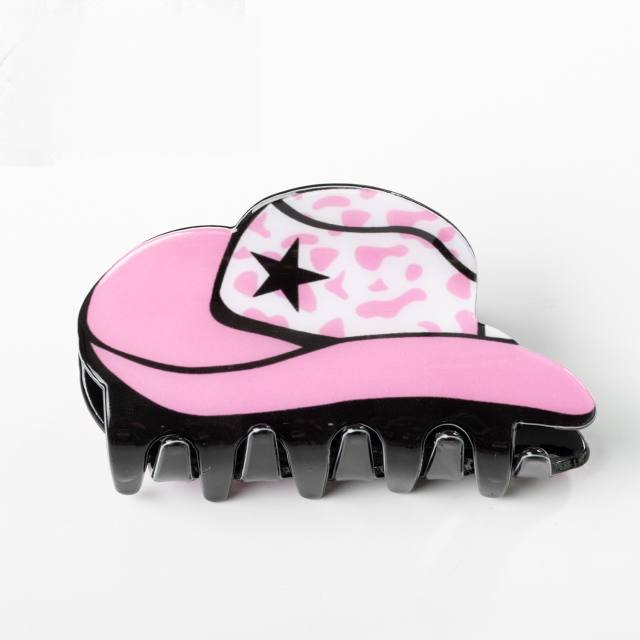 8CM cowboy hat personality hair claw clips