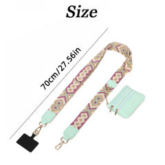 Popular clip and go phone strap with wallet