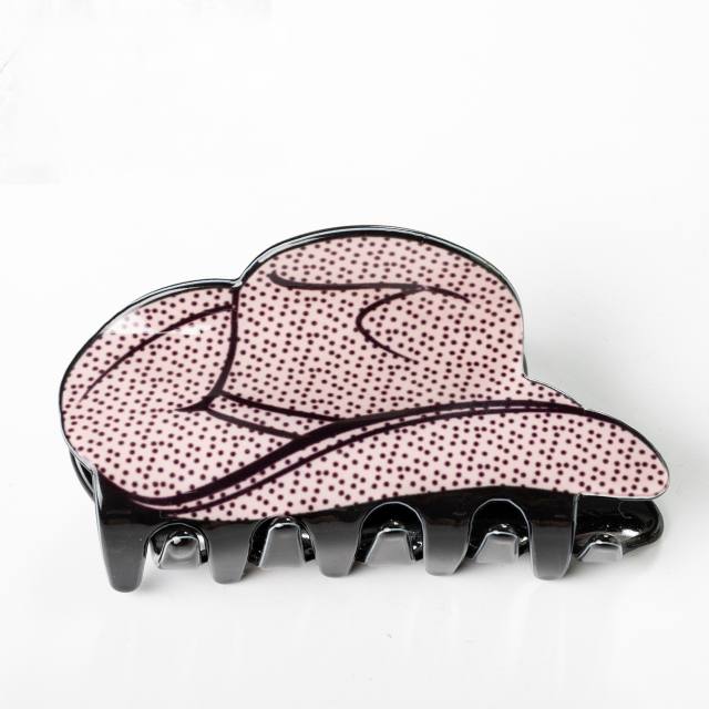 8CM cowboy hat personality hair claw clips
