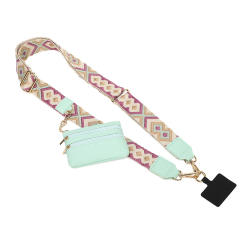 Popular clip and go phone strap with wallet