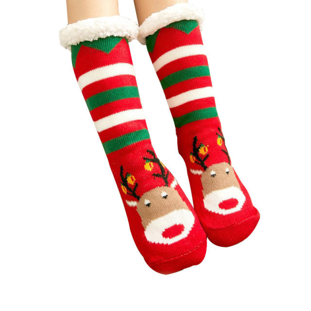 Winter warm christmas series floor socks