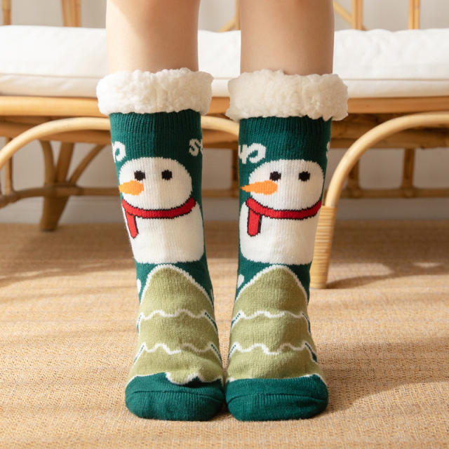 Winter warm christmas series floor socks