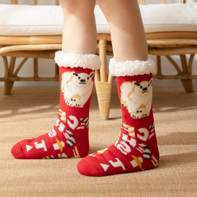 Winter warm christmas series floor socks