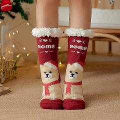 Winter warm christmas series floor socks