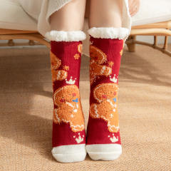 Winter warm christmas series floor socks