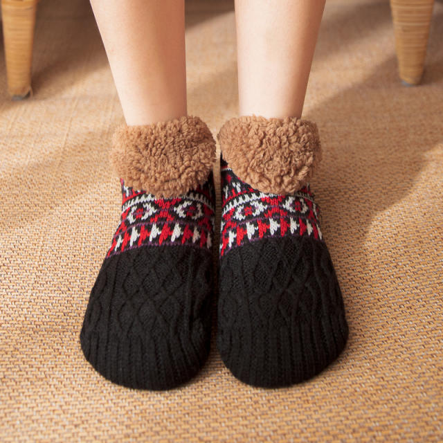 Winter design warm floor socks for men women