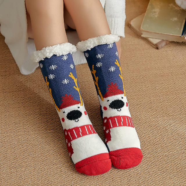 Winter warm christmas series floor socks