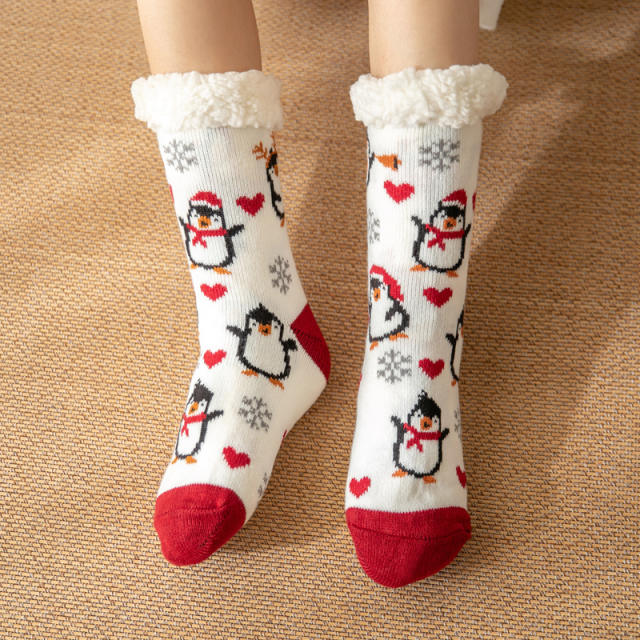 Winter warm christmas series floor socks