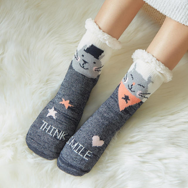 Winter warm christmas series floor socks