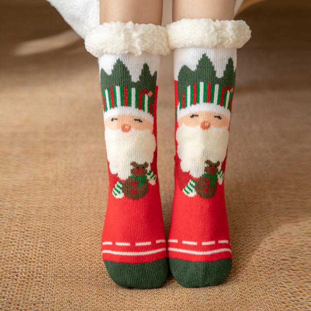 Winter warm christmas series floor socks