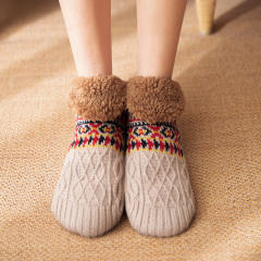 Winter design warm floor socks for men women