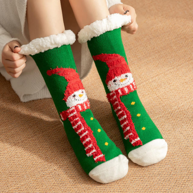 Winter warm christmas series floor socks
