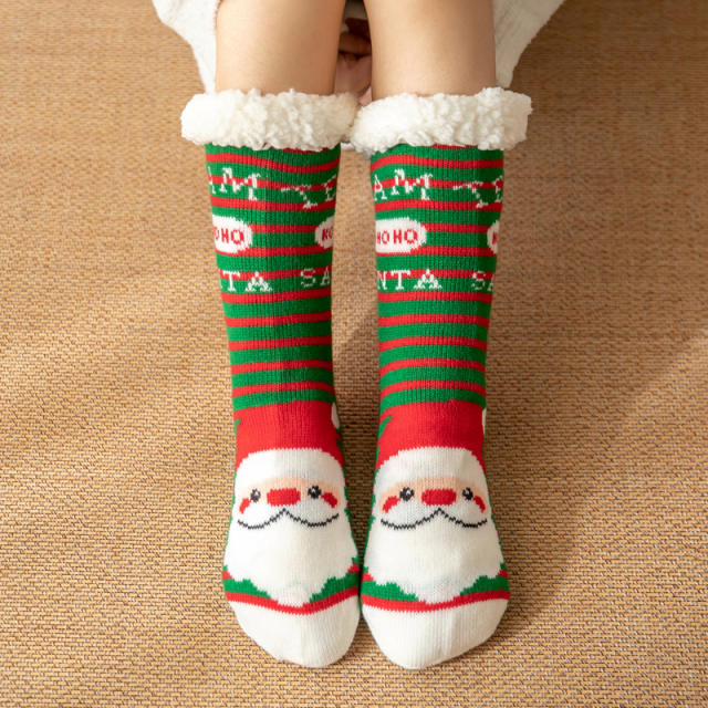 Winter warm christmas series floor socks