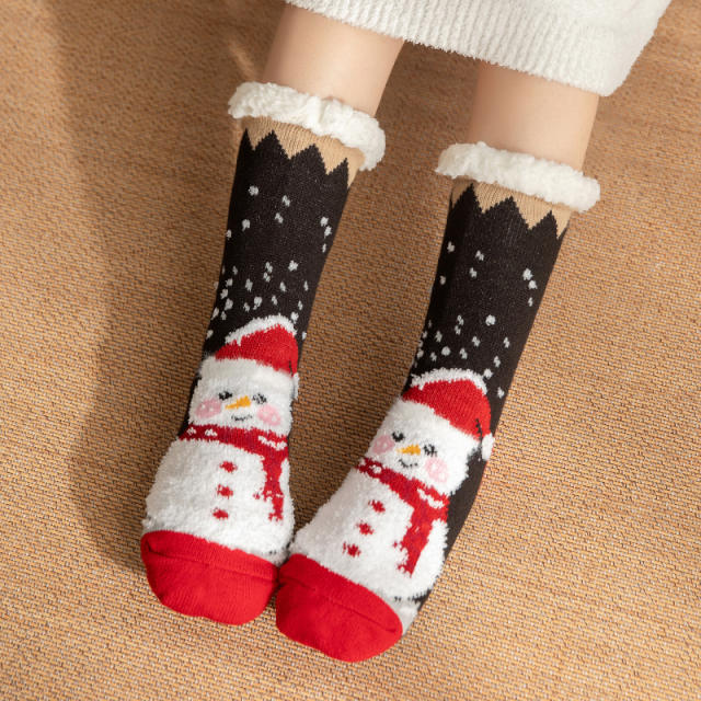 Winter warm christmas series floor socks