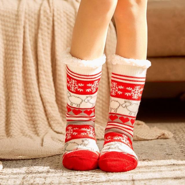 Winter warm christmas series floor socks