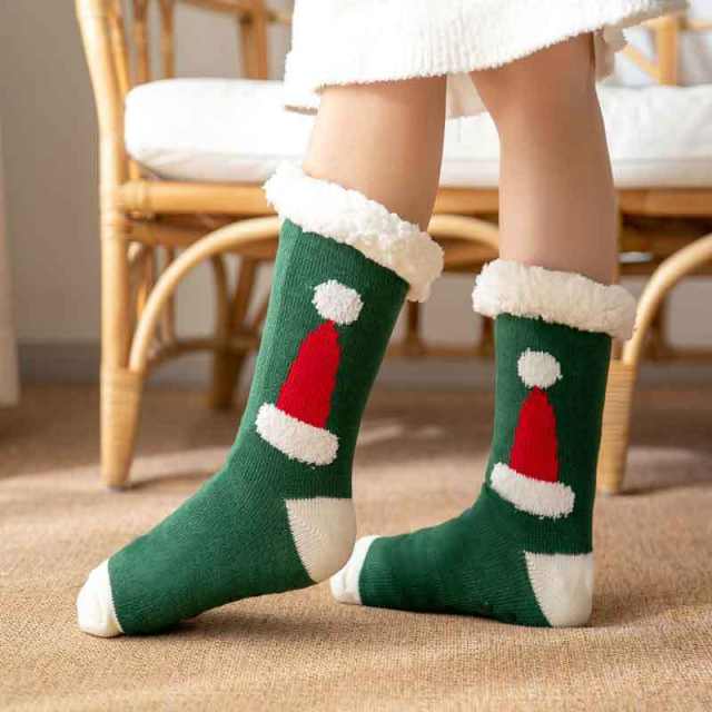 Winter warm christmas series floor socks