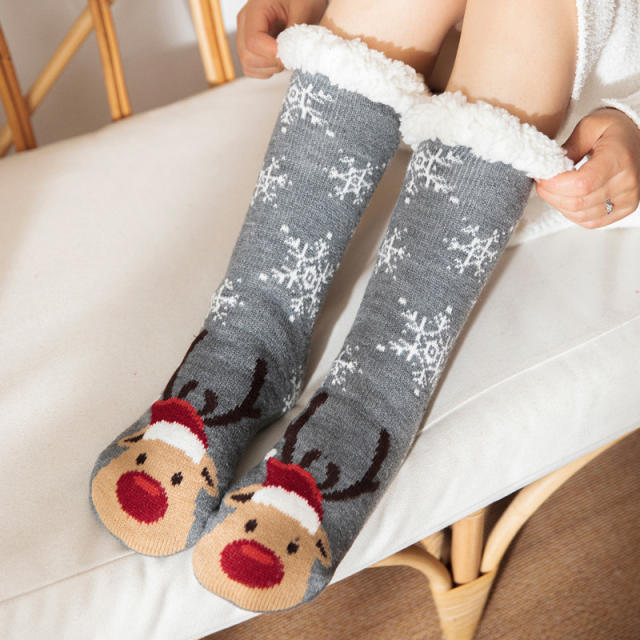 Winter warm christmas series floor socks