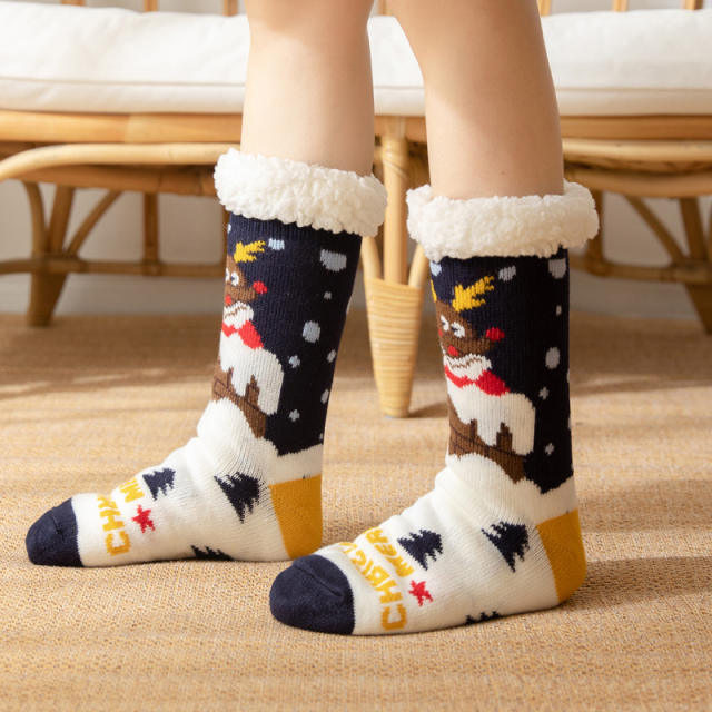 Winter warm christmas series floor socks