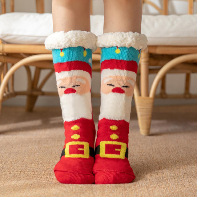 Winter warm christmas series floor socks