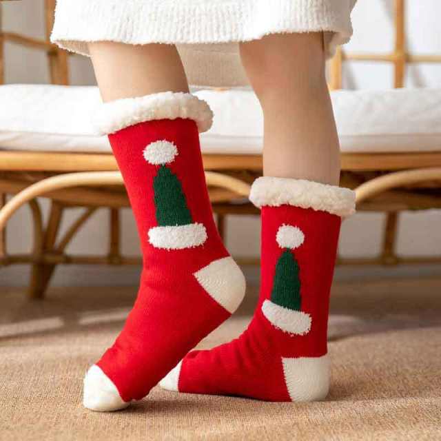 Winter warm christmas series floor socks