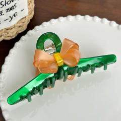 12.8cm large size sweet bow Acetate hair claw clips