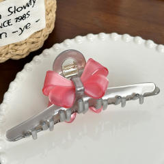 12.8cm large size sweet bow Acetate hair claw clips