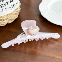 12.8CM Large size sweet tulip flower hair claw clips
