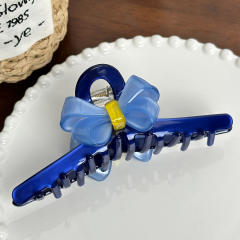 12.8cm large size sweet bow Acetate hair claw clips