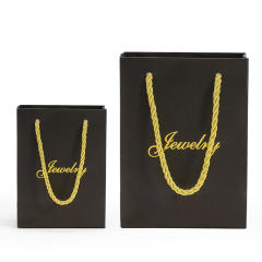 Jewelry letter print small size gift bag paper bag