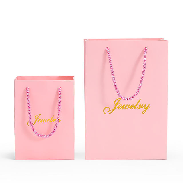 Jewelry letter print small size gift bag paper bag