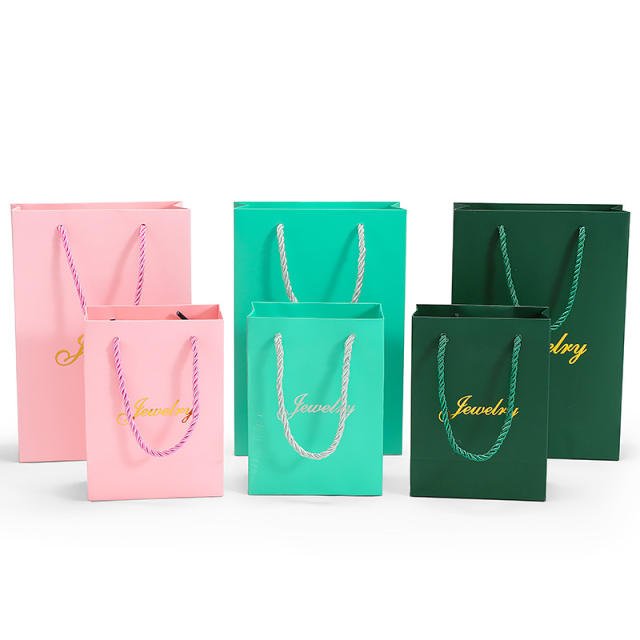 Jewelry letter print small size gift bag paper bag