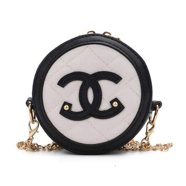 Sweet round shape colorful mini bag for kids adult neat purse