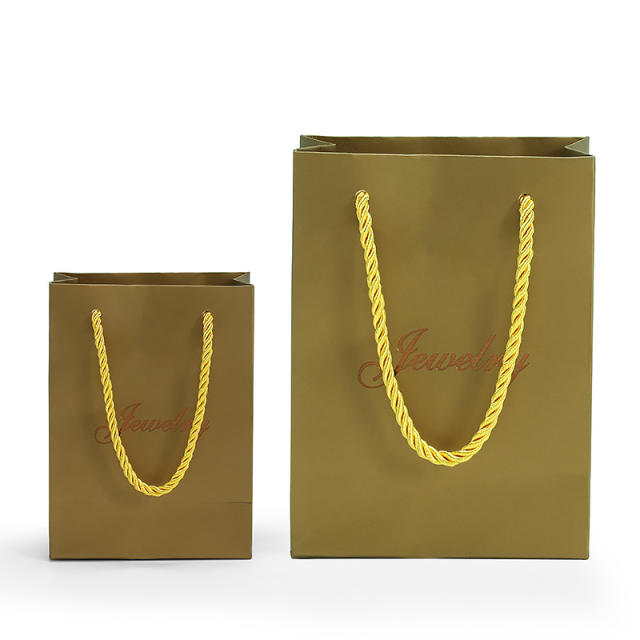 Jewelry letter print small size gift bag paper bag