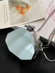 Personality gold silver color acrylic mini bag neat purse