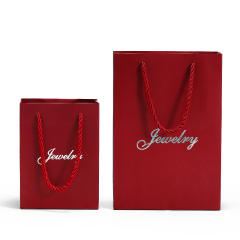 Jewelry letter print small size gift bag paper bag
