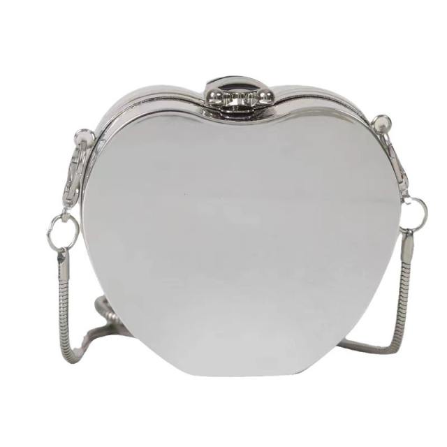 Personality gold silver color acrylic mini bag neat purse