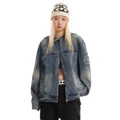 Vintage Washed denim casual jean jacket