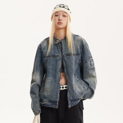 Vintage Washed denim casual jean jacket