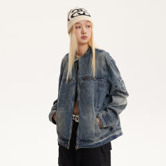 Vintage Washed denim casual jean jacket