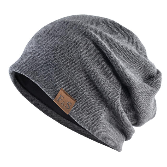 Thin thick warm winter beanie cap for men women
