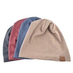 Thin thick warm winter beanie cap for men women
