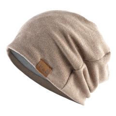 Thin thick warm winter beanie cap for men women