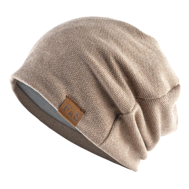 Thin thick warm winter beanie cap for men women