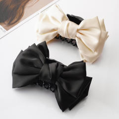 Elegant stereo bow large size hair claw clips 15cm