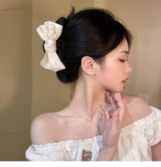 Elegant stereo bow large size hair claw clips 15cm